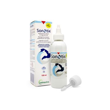 Sonotix Ørerens hund/kat 120ml VET
